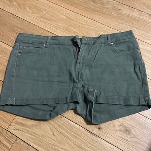 Olive green shorts